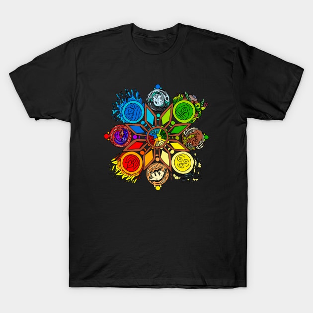 4 Nations Mandala. T-Shirt by hybridgothica